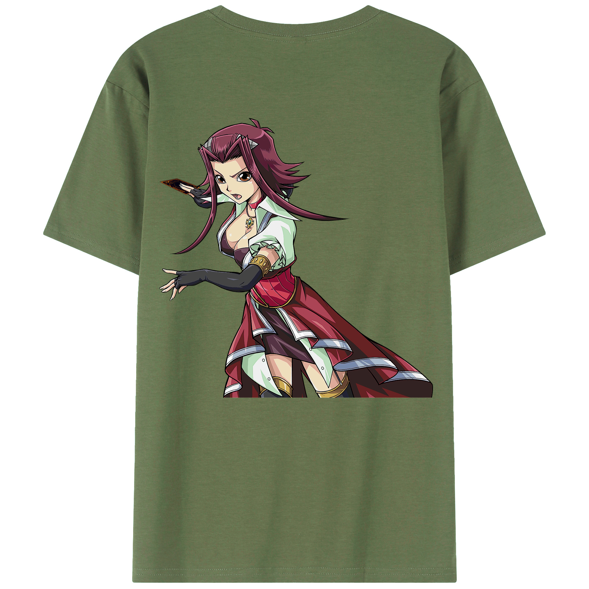 （画像用） 遊☆戯☆王 Yu-Gi-Oh! 綿100％ メンズ半袖Tシャツ（バックプリント） 通気性